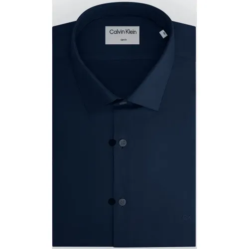 캘빈클라인 Twill Easy Care Slim Fit 긴팔 셔츠 140923029