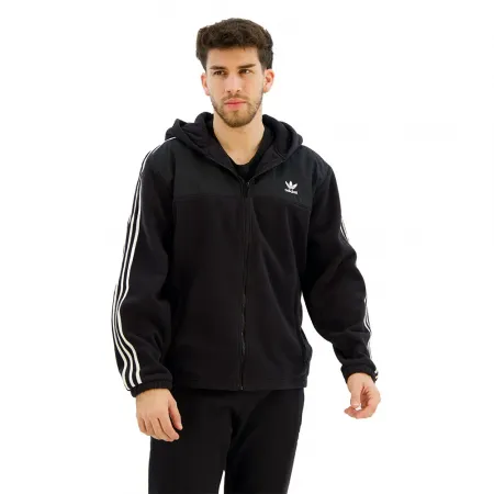 아디다스 아디컬러 3 Stripes Teddy 플리스 풀지퍼 스웨터 141082579