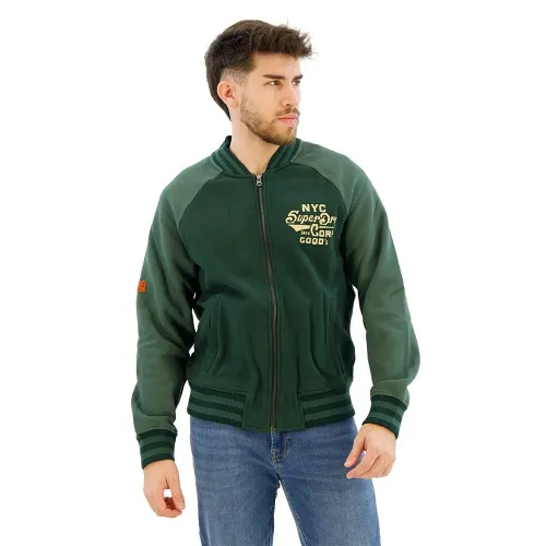 슈퍼드라이 College 그래픽 봄버 자켓 141110273