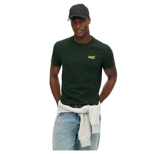 슈퍼드라이 에센셜 Logo Embroidered 반팔 티셔츠 141110399