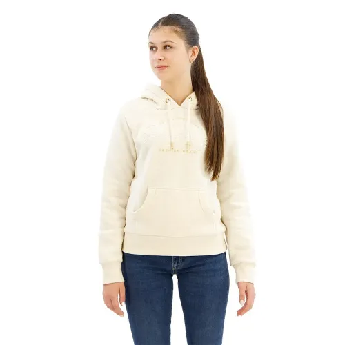 슈퍼드라이 Luxe Metallic 로고 후드티 141110635