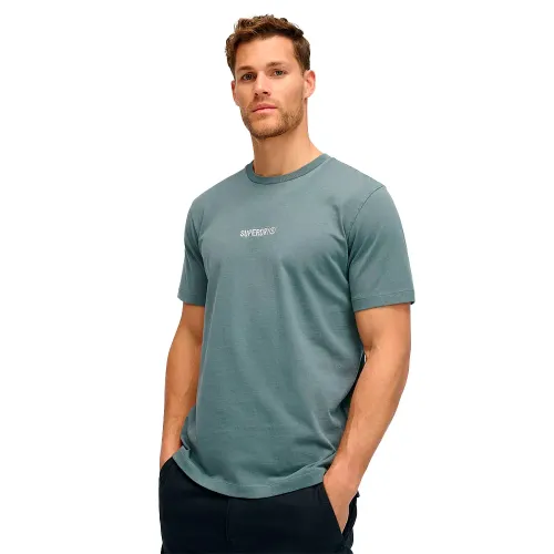 슈퍼드라이 Micro Logo 그래픽 Loose 반팔 티셔츠 141110678