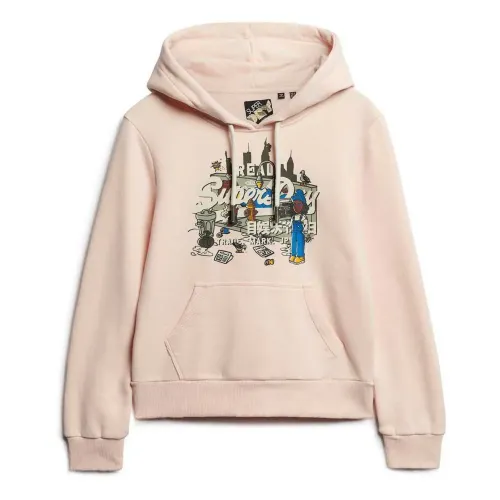 슈퍼드라이 New York Vl 그래픽 후드티 141110730