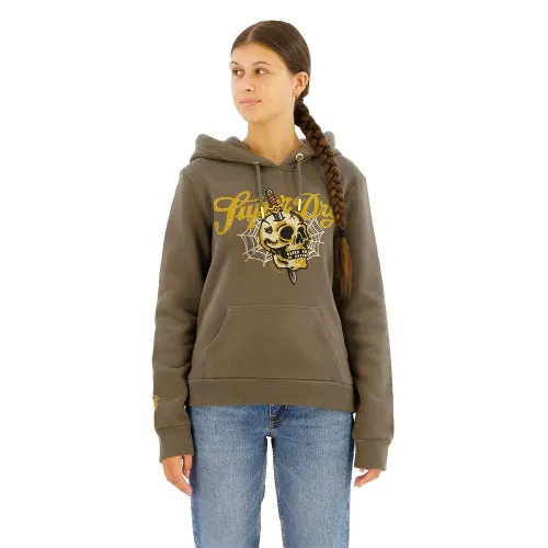 슈퍼드라이 Tattoo Script 그래픽 후드티 141110934