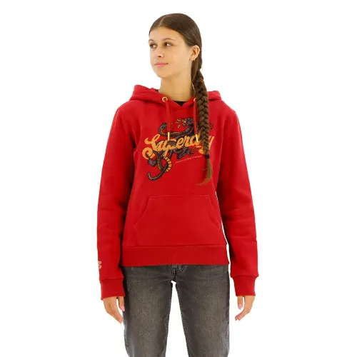 슈퍼드라이 Tattoo Script 그래픽 후드티 141110935