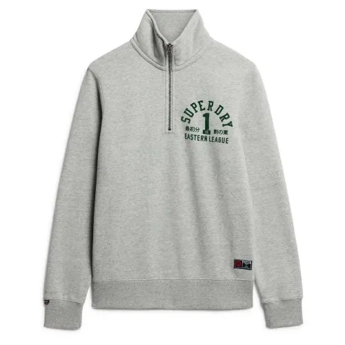 슈퍼드라이 Track & Field 그래픽 하프 지퍼 스웨터 141110980