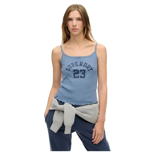 슈퍼드라이 Athletic 그래픽 Pointele Cami 나시 티셔츠 141112961