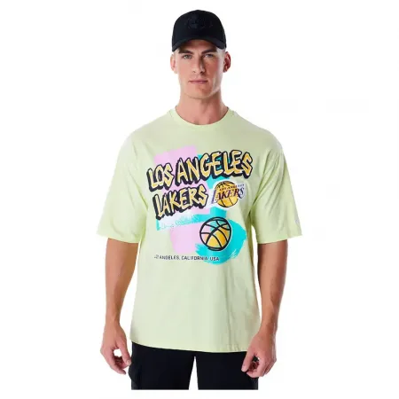 뉴에라 Retro Graphic Los Angeles Lakers 반팔 티셔츠 141118897