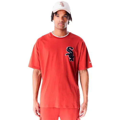 뉴에라 Wrld Sries Drp Shldr 시카고 화이트삭스 반팔 티셔츠 141118923