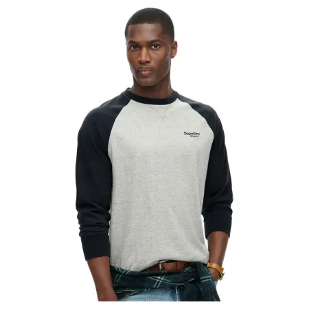 슈퍼드라이 에센셜 Logo 베이스볼 3/4 소매 티셔츠 141198005