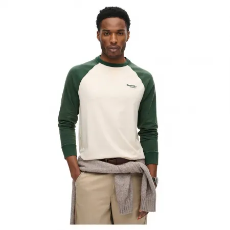 슈퍼드라이 에센셜 Logo 베이스볼 긴팔 티셔츠 141198008