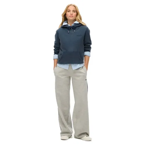 슈퍼드라이 에센셜 Logo Straight 운동복 바지 141198043