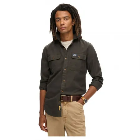 슈퍼드라이 Flannel Workwear 오버셔츠 141198077