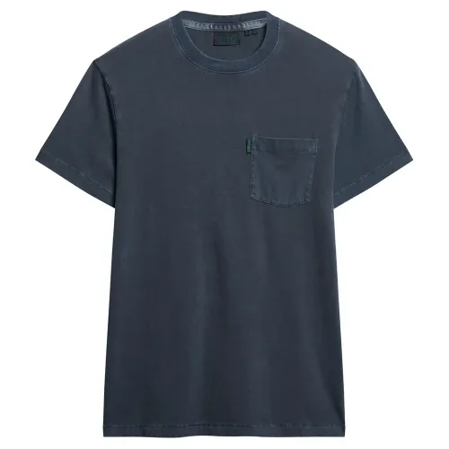 슈퍼드라이 에센셜 Washed Pocket 반팔 티셔츠 141305141