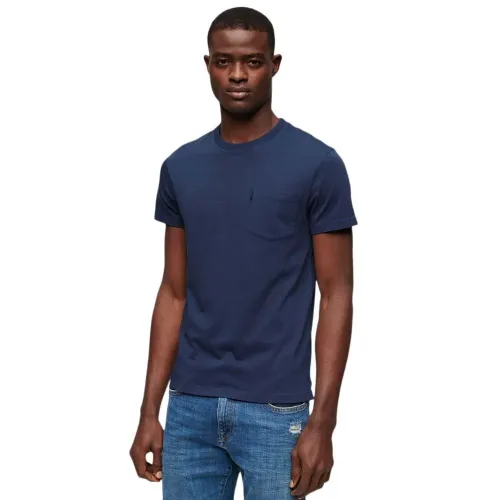 슈퍼드라이 에센셜 Washed Pocket 반팔 티셔츠 141305143