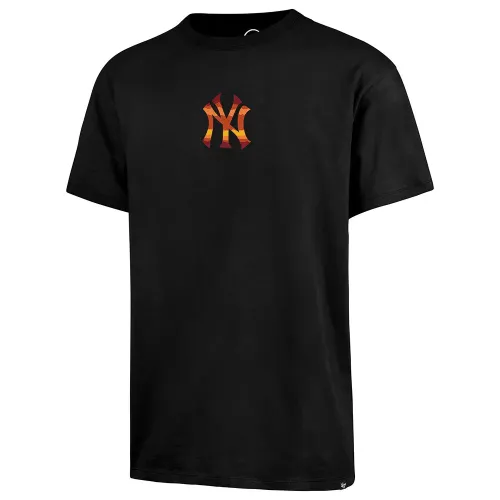 47 MLB 뉴욕 양키즈 Ombre Logo Drop Shoulder 반팔 티셔츠 141311972