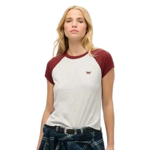 슈퍼드라이 에센셜 Logo Raglan 반팔 티셔츠 141398482