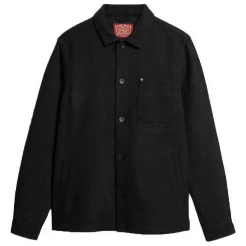 슈퍼드라이 Merchant Wool 오버셔츠 141398517