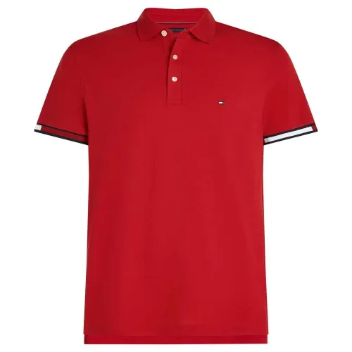 타미힐피거 Flag Cuff 반팔 폴로 셔츠 141431085