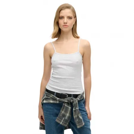 슈퍼드라이 Fine Rib Cami 나시 티셔츠 141483764