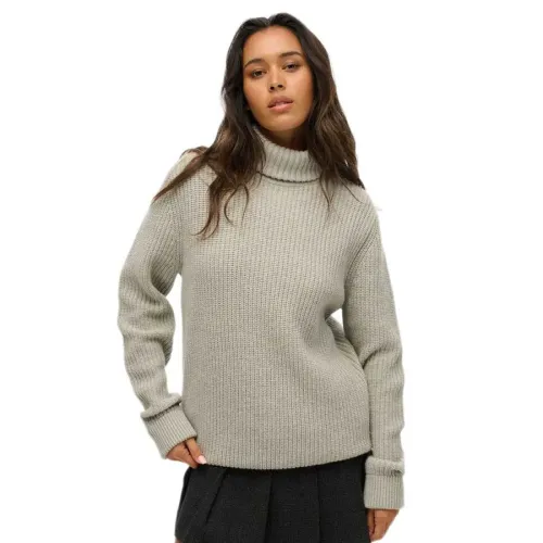 슈퍼드라이 Merchant Textured 하이넥 스웨터 141483837