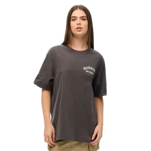 슈퍼드라이 Tattoo Back 그래픽 Loose 반팔 티셔츠 141484010