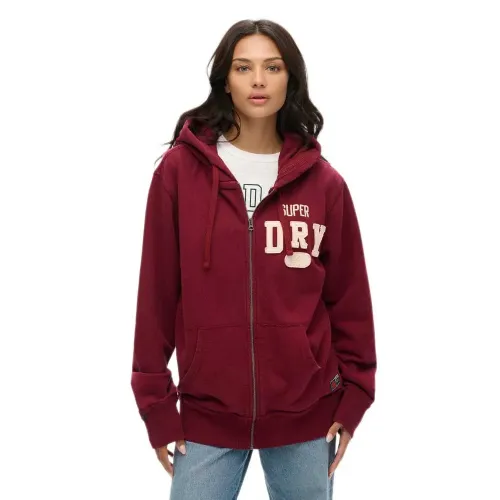 슈퍼드라이 빈티지 Athletic 풀지퍼 스웨터 141484080