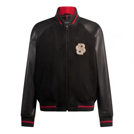 보스 Menit Lny 가죽 자켓 141486896