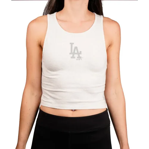 뉴에라 MLB Crop LA 다져스 나시 티셔츠 141491037