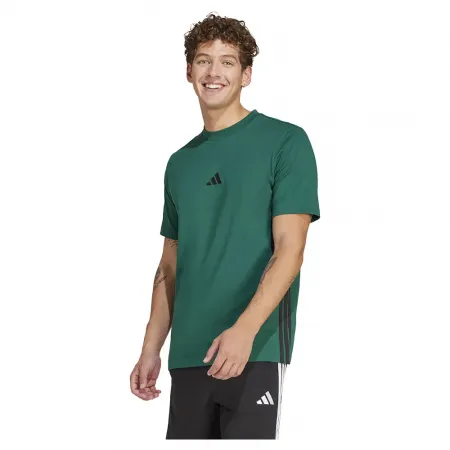 아디다스 에센셜 3 Stripes Single Jersey 반팔 티셔츠 141515993