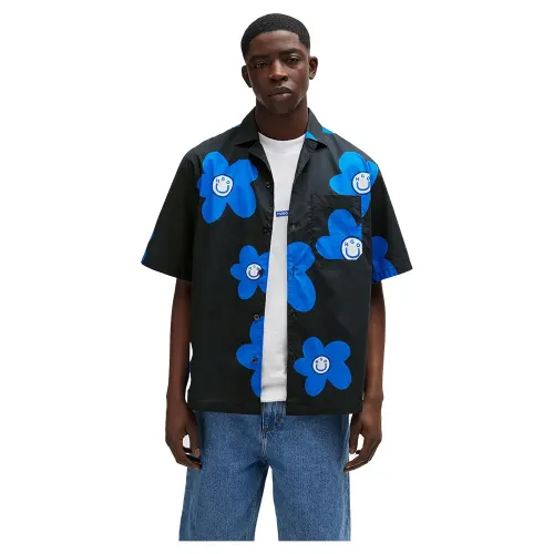 휴고 보스 Eligino 01 BLUE 반팔 셔츠 141538956