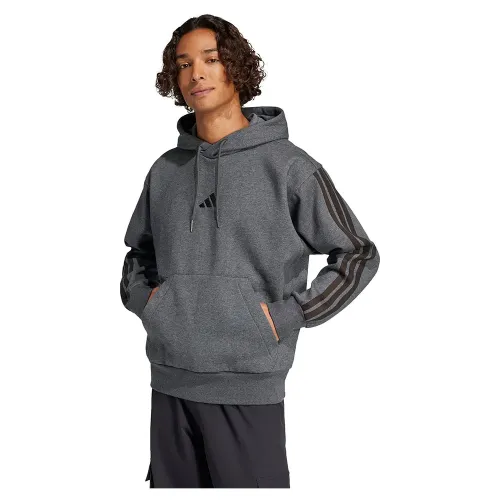 아디다스 에센셜 3 Stripes 플리스 후드티 141541411