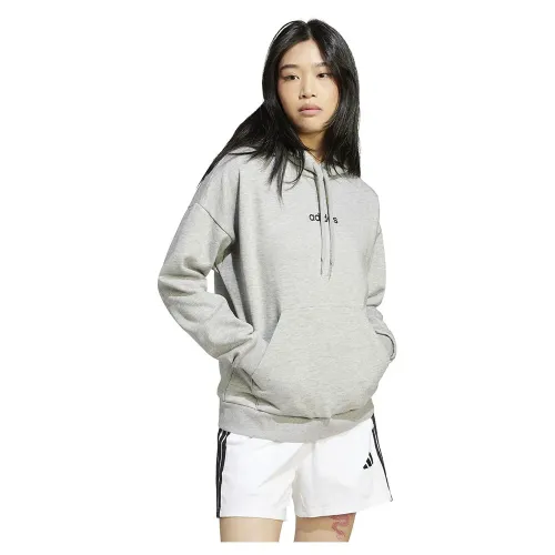 아디다스 에센셜 Linear 플리스 후드티 141541628