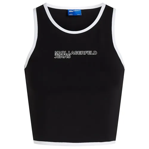 KARL LAGERFELD JEANS Outline Logo 나시 상의 141554464