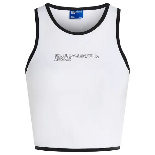 KARL LAGERFELD JEANS Outline Logo 나시 상의 141554465