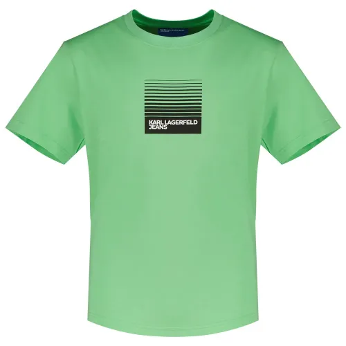 KARL LAGERFELD JEANS Reg Box Fade Logo 반팔 티셔츠 141554471