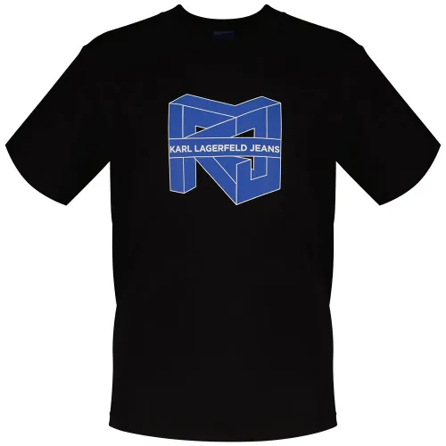 KARL LAGERFELD JEANS Reg Cube Logo 반팔 티셔츠 141554484
