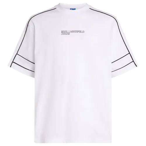 KARL LAGERFELD JEANS Relaxed Piping 반팔 티셔츠 141554510