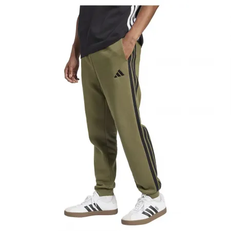 아디다스 에센셜 3 Stripes 플리스 조거팬츠 141566199