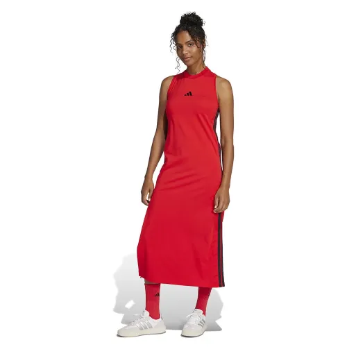 아디다스 에센셜 3 Stripes Racerback 소매 없는 롱 원피스 141566242