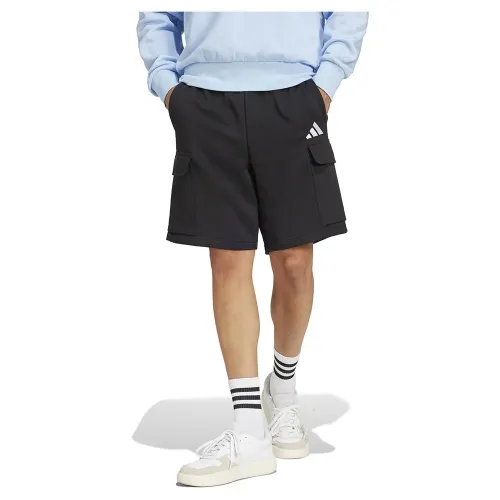 아디다스 에센셜 Feel Cozy 플리스 카고 반바지 141566385