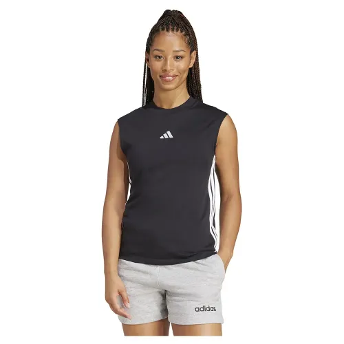 아디다스 에센셜 3 Stripes Cotton Lifestyle Tank 나시 티셔츠 141585246