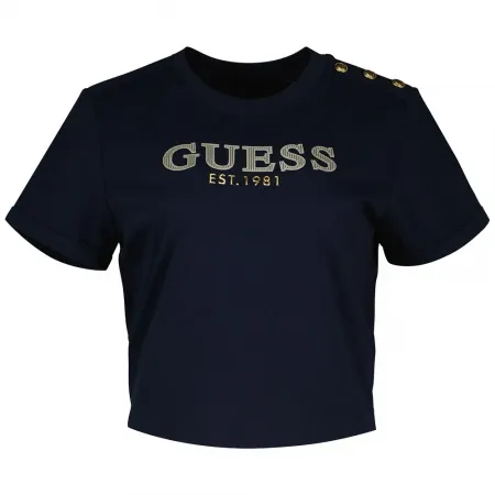 게스 Cn Cropped Washed Logo 반팔 티셔츠 141631436