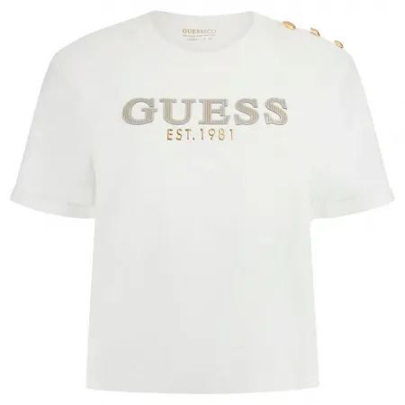 게스 Cn Cropped Washed Logo 반팔 티셔츠 141631437