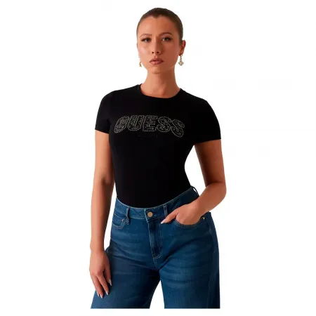 게스 Cn Logo Lace 반팔 티셔츠 141631444