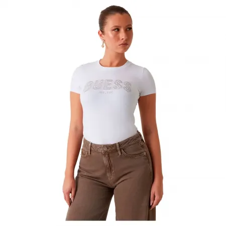 게스 Cn Logo Lace 반팔 티셔츠 141631446