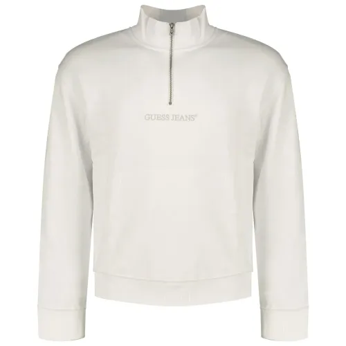 게스 Embro Regular Fit 하프 지퍼 스웨터 141631557