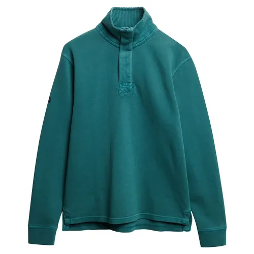 슈퍼드라이 Cotton Classic Pique Henley 스웨터 141663125