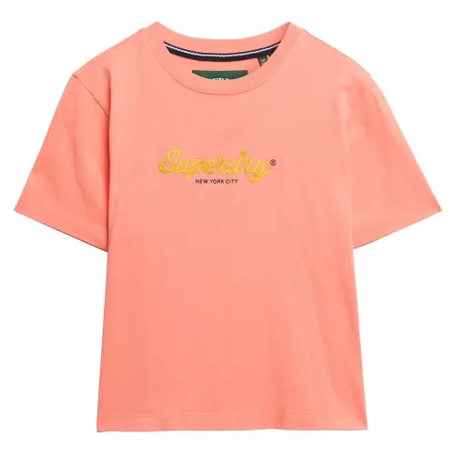 슈퍼드라이 Country Club Boxy Loose 반팔 티셔츠 141663131