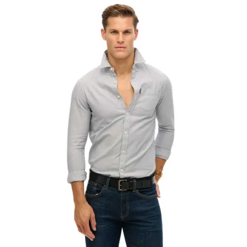 슈퍼드라이 에센셜 Oxford 긴팔 셔츠 141663249